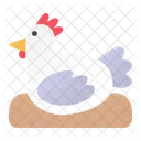 Pollo Pajaro Granja Icono
