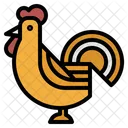 Pollo Pajaro Granja Icono