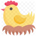 Gallina Granja Animal Icono