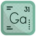 Gallium Chemistry Periodic Table Icon