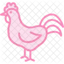 Gallo Pajaro Granja Icono