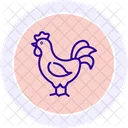 Gallo Pajaro Pollo Icono