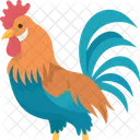 Gallo Galo Mascota Icono