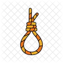 Gallows Colored Outline Halloween Rope Icon