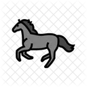Galoppieren Pferd Zucht Symbol