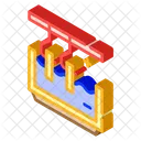 Galvanic Bath Isometric Icon