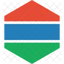 Gambia Bandeira Mundo Ícone