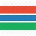 Gambia Flag World Icon