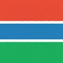 Gambia Flag World Icon