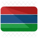 Gambia Bandeira Pais Ícone