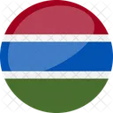 Gambia Bandeira Pais Ícone