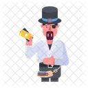 Gambler Cowboy Bad Cowboy Cowboy Cards Icon