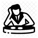 Gambling Loss Worried Sad Icon