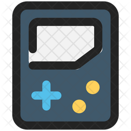 Game Boy Icon - Download in Colored Outline Style