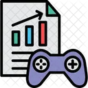 Game Growth Analysis Game Controller Icon