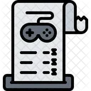 Game Invoice Game Receipt Game Bill Icon