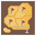Game Map Maps And Location Route Icon