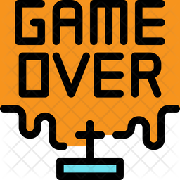 Game Over Icon Of Colored Outline Style Available In Svg Png Eps Ai Icon Fonts