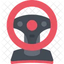 Game Steering Wheel Icon Vector Icon
