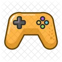 Ouro Gamepad Jogo Item Ícone