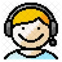 Gamer Boy Headset Icon