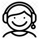 Gamer Boy Headset Icon