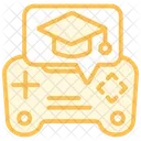 Icone De Linha Duotonica De Gamificacao Icon
