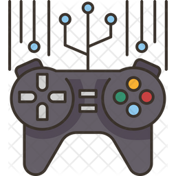 Gamification Icon - Download in Colored Outline Style