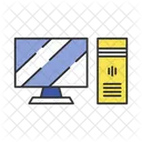 Gaming Computer And Monitor Computer Device Icon