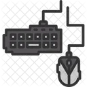 Gaming Keyboard And Mouse And Game Icon