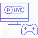 Gaming Streamer Live Gameplay Content Creator Icon