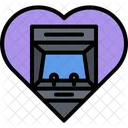 Gamming Love Game Love Arcade Machine Heart Icon