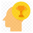Mente Trofeo Pensando Icono
