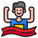 Hombre Correr Recompensa Icono