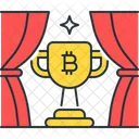 Trofeo Bitcoin Premio Logro Icon