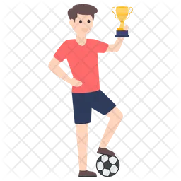 Ganador del partido de fútbol  Icono