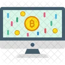 Ganancias de bitcoins  Icono