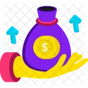Ganancias De Capital Inversion Dinero Icono