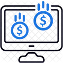 Ganancias En Linea Ingresos Ganancias Icono