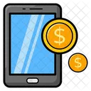 Monetizacion Movil Aplicacion De Monetizacion Ganancias En Linea Icono