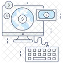 Ganar Dinero En Linea Ganar Dinero Ppc Icono