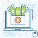 Ganar Dinero En Linea Ganar Dinero Ppc Icono