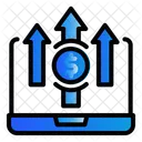 Portatil Dinero Trafico Icono