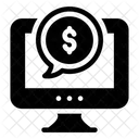 Ganancias Digitales Ganancias En Linea Ganancias Por Computadora Icono