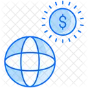 Ganancias En Linea Dolar Ingresos En Linea Icono