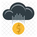 Nube Dinero Hacer Icono