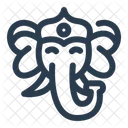 Ganesha Holi Holi Festival Icon