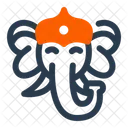 Ganesha Holi Holi Festival Icon