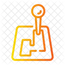 Gangschaltung Stick Getriebe Auto Fahrzeug Transport Geschwindigkeit Symbol