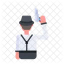 Criminal Gun Gangster Gun Criminal Man Icon